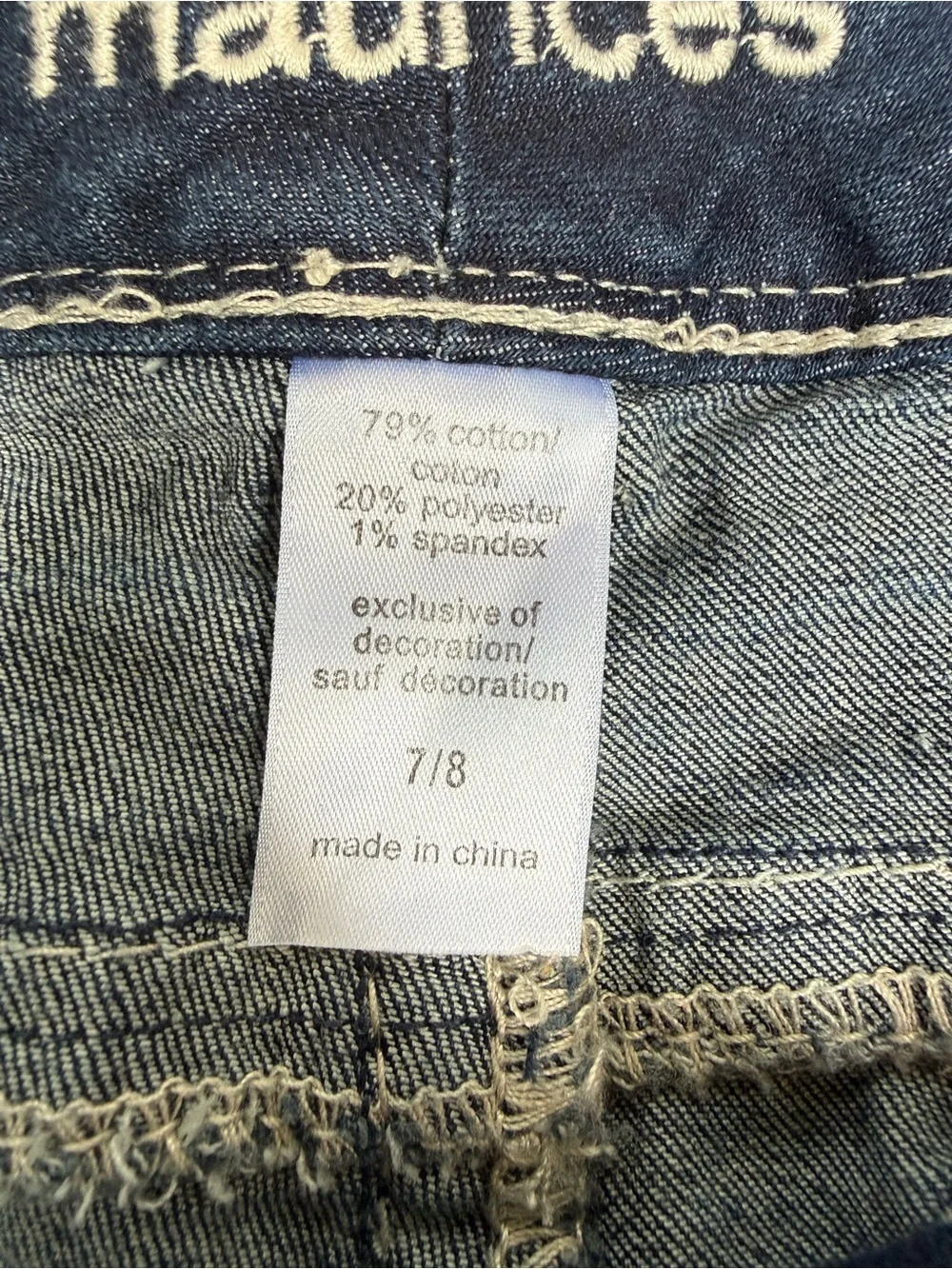 Maurices Indigo Blue Women’s Cropped Denim Shorts